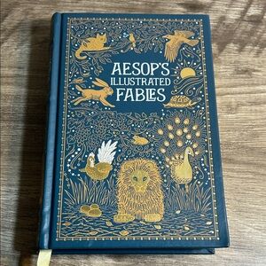 Aesop's Illustrated Fables - Gold and Blue Hardcover